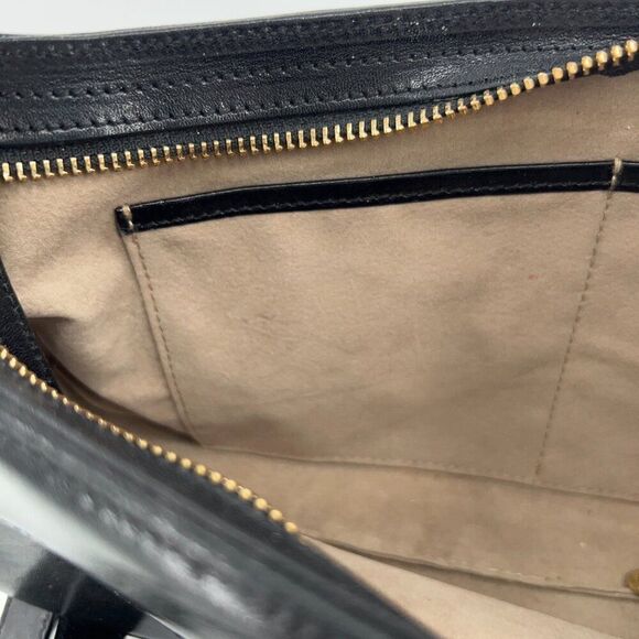 BRAHMIN Small Black Smooth Leather Shoulder Bag Purse - Picture 15 of 15